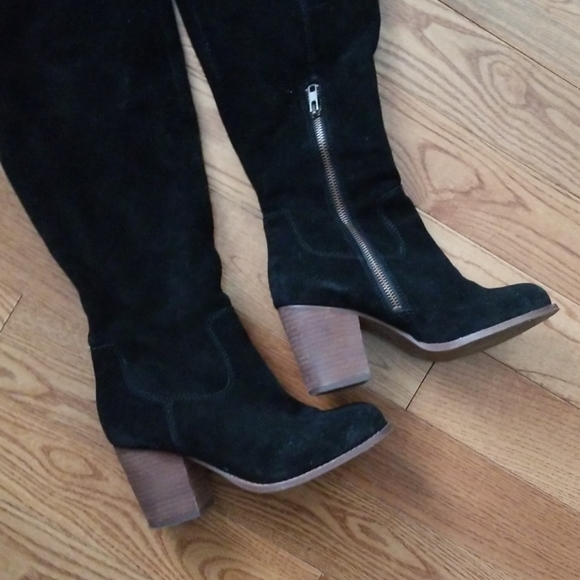 Splendid Black Suede Loretta OTK Boot - Picture 2 of 8